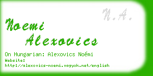 noemi alexovics business card